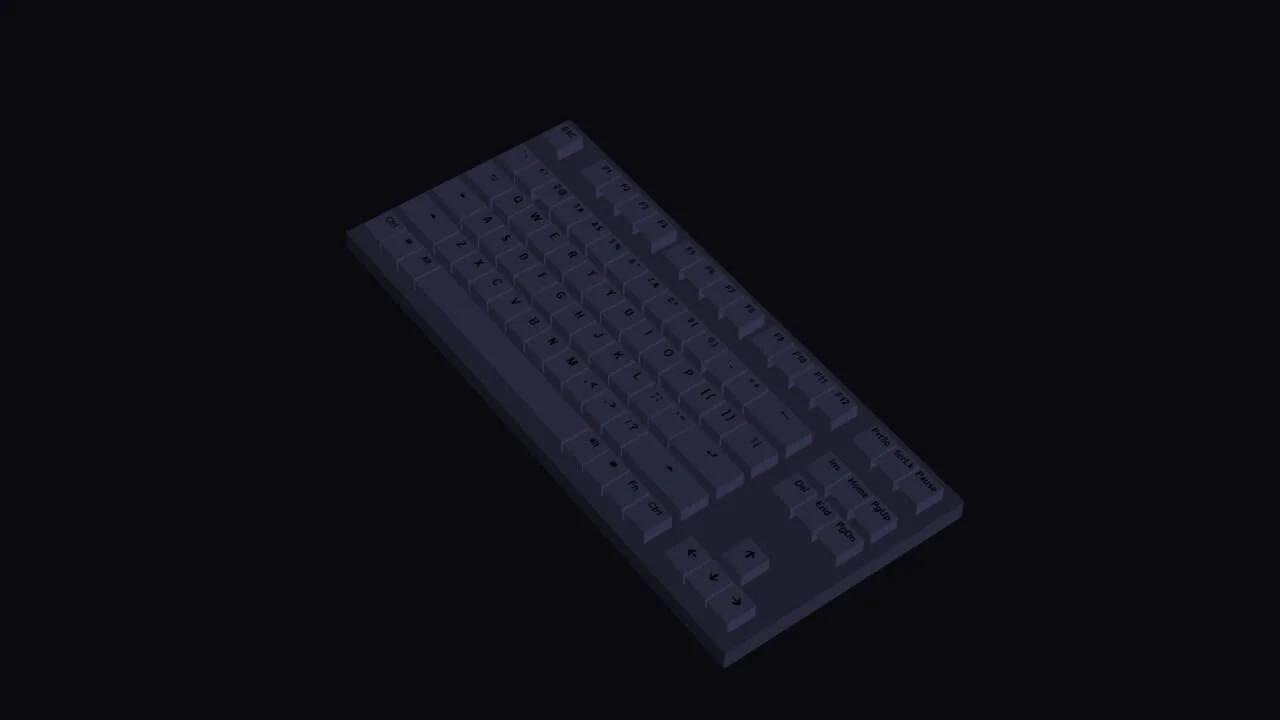 RGB Keyboard with Dark Mode