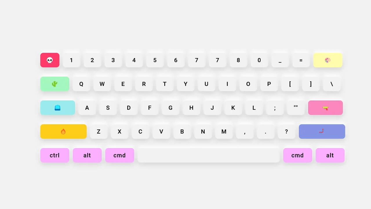 Neumorphism Keyboard