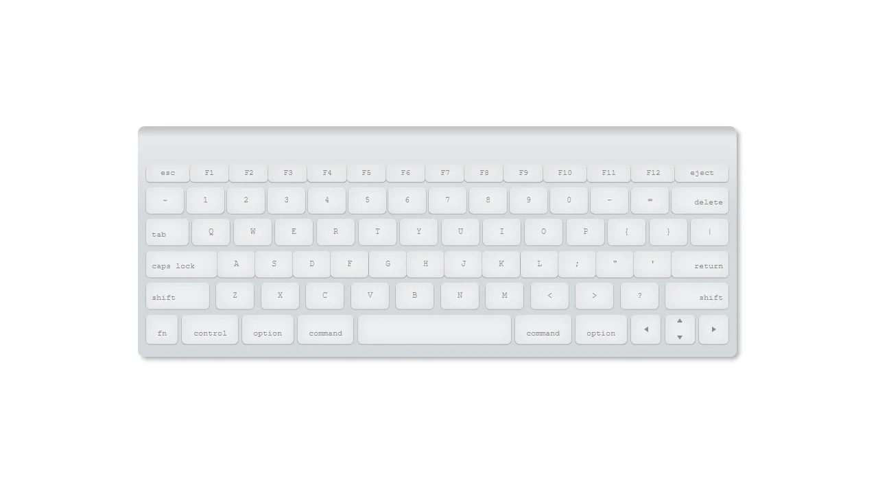 CSS-Only Mac Keyboard