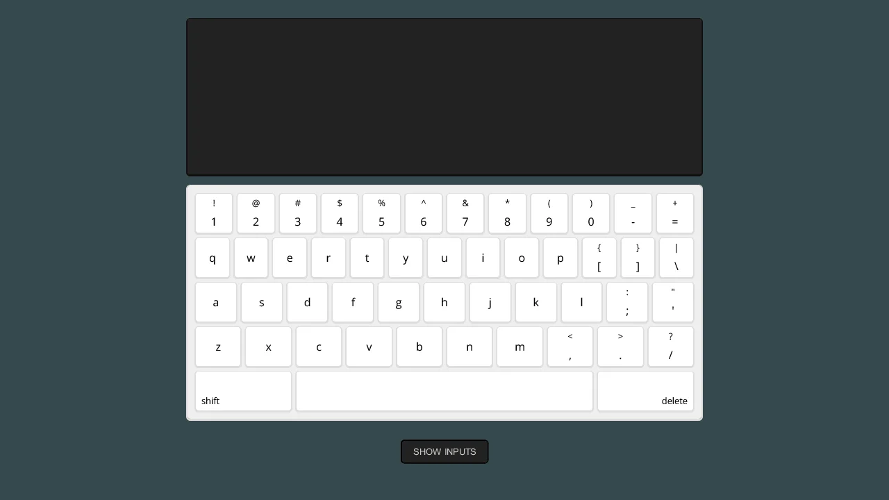 CSS: Keyboard