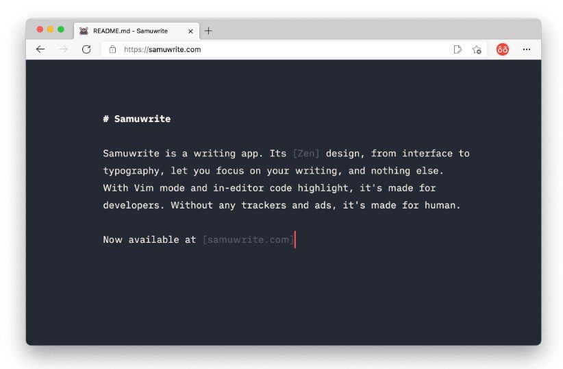 A react writing app With Vim mode and in-editor code highlight
