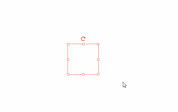A rectangle react component which can be resized and rotated