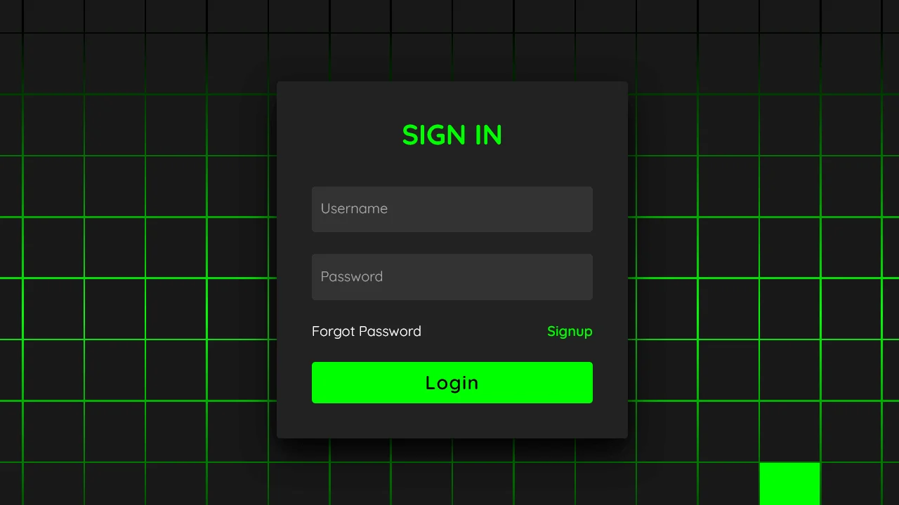 Hacker Login Form