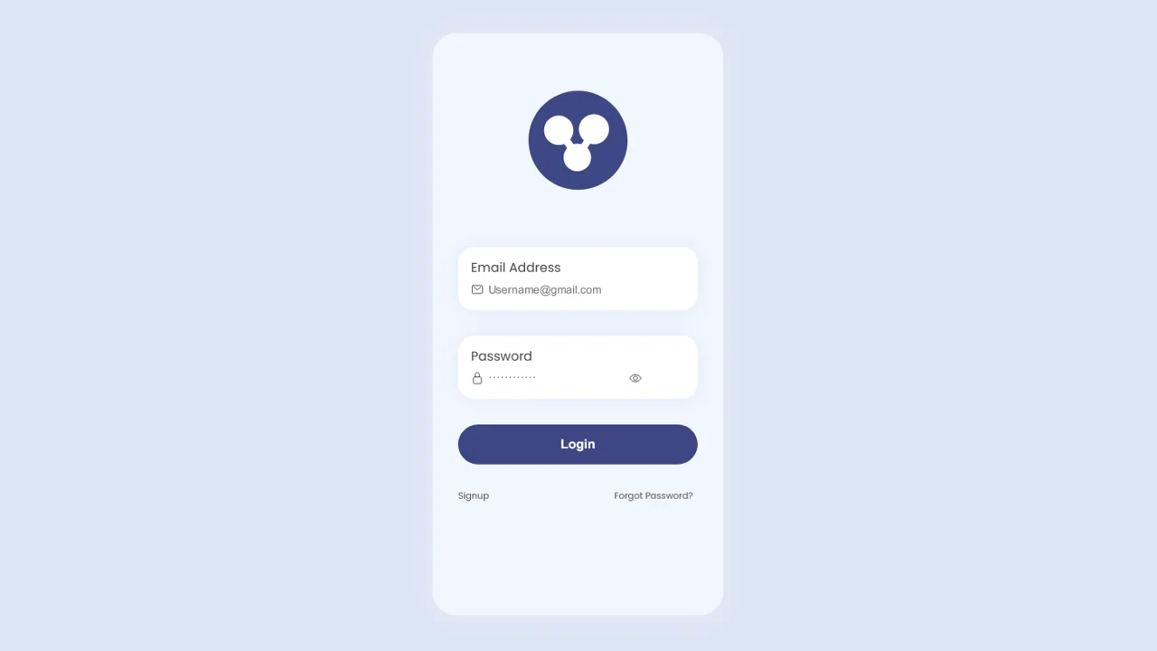 Finance Mobile Application-UX/UI Design Screen One