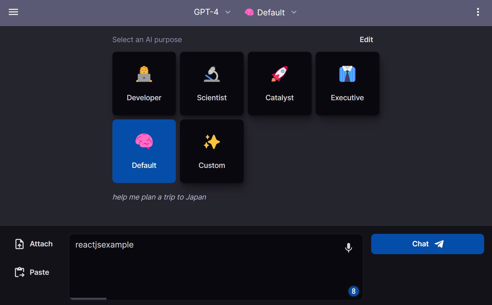A Responsive chat application with ChatGPT and Next.Js