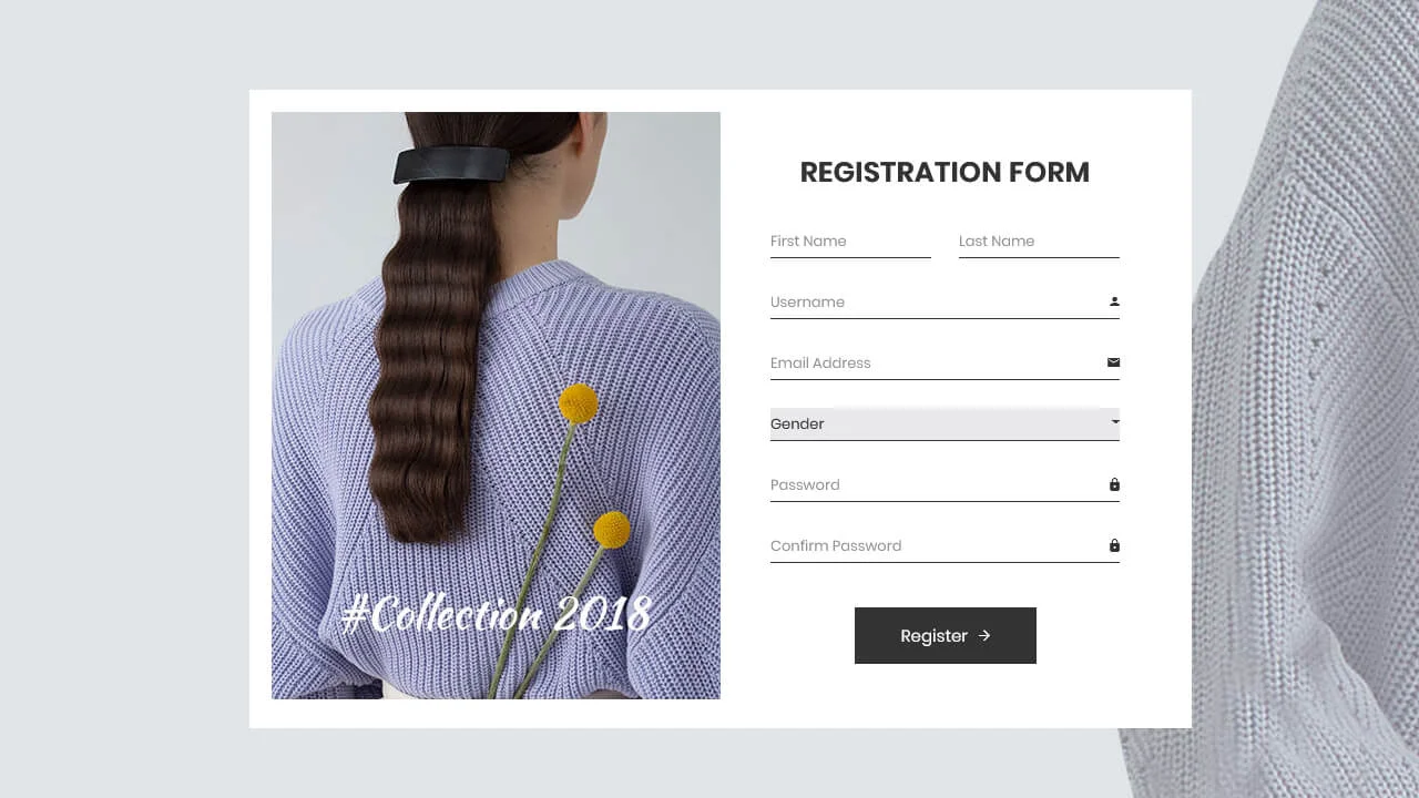 eCommerce Registraion Form