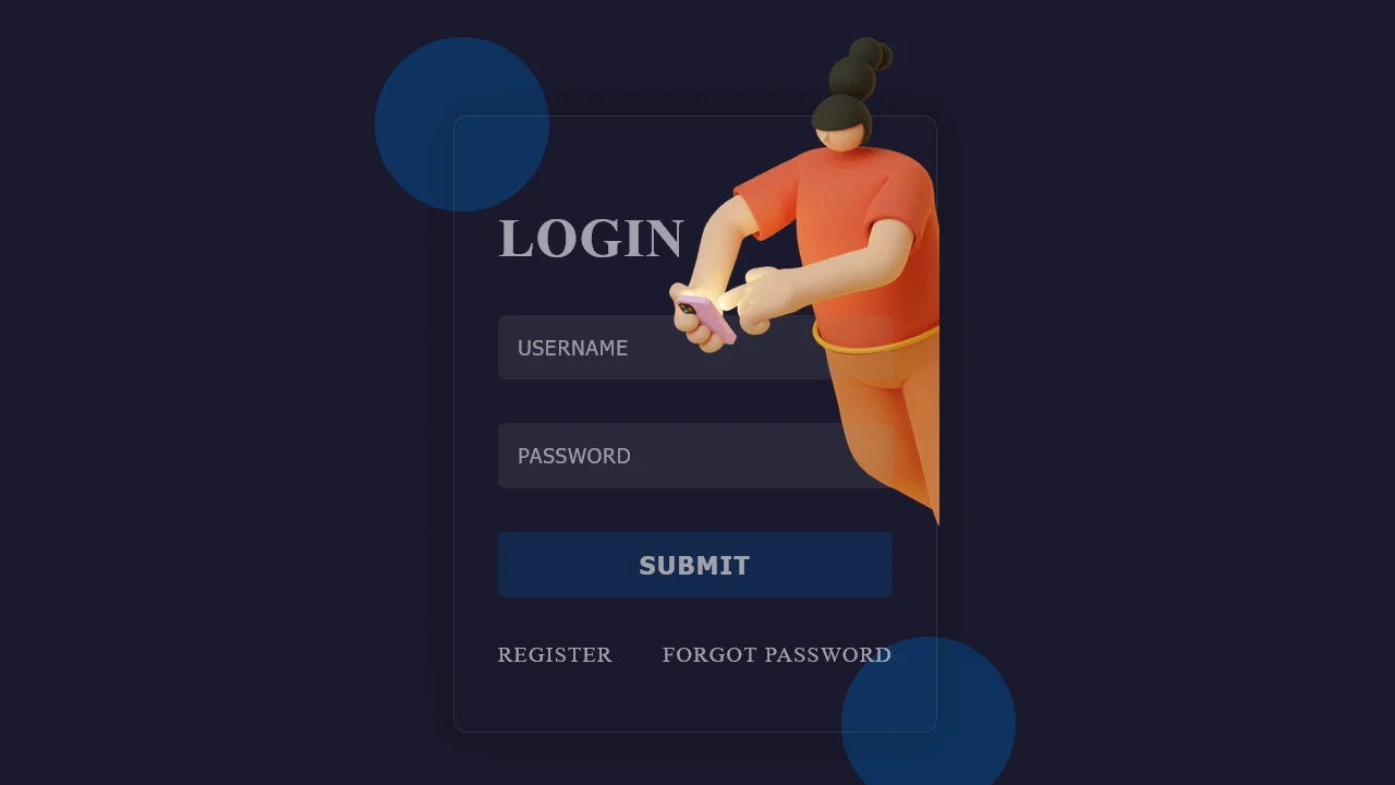 Glassmorphism Login Form