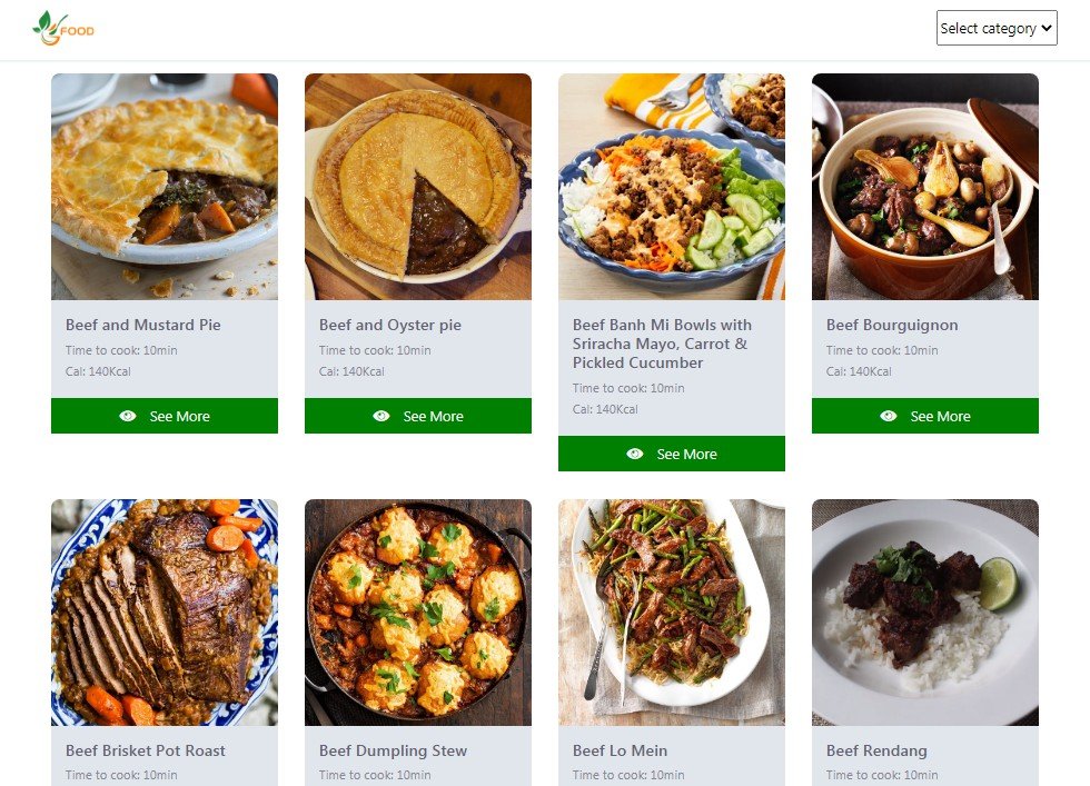 A catalog of recipes built in React and redux