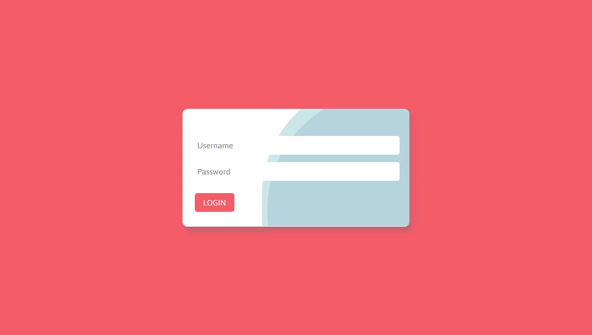 Wavy Login Form