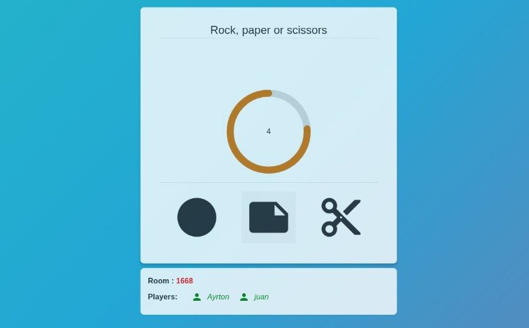 A Rock, Paper or Sccisors Online Game with React