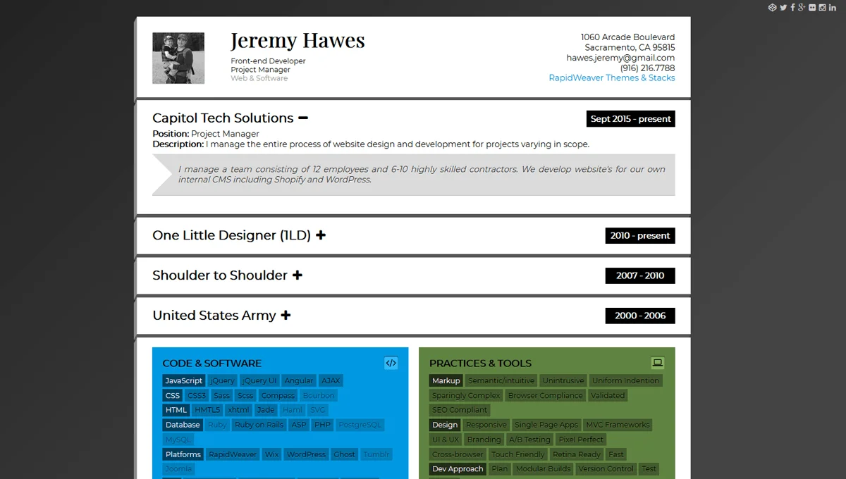 Responsive Resume