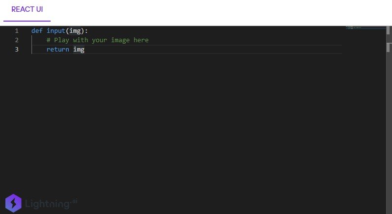 A sample app which uses Monaco Editor integration, and runs the script on frame from webcam