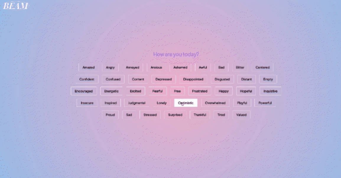 A self-care application built with React.js