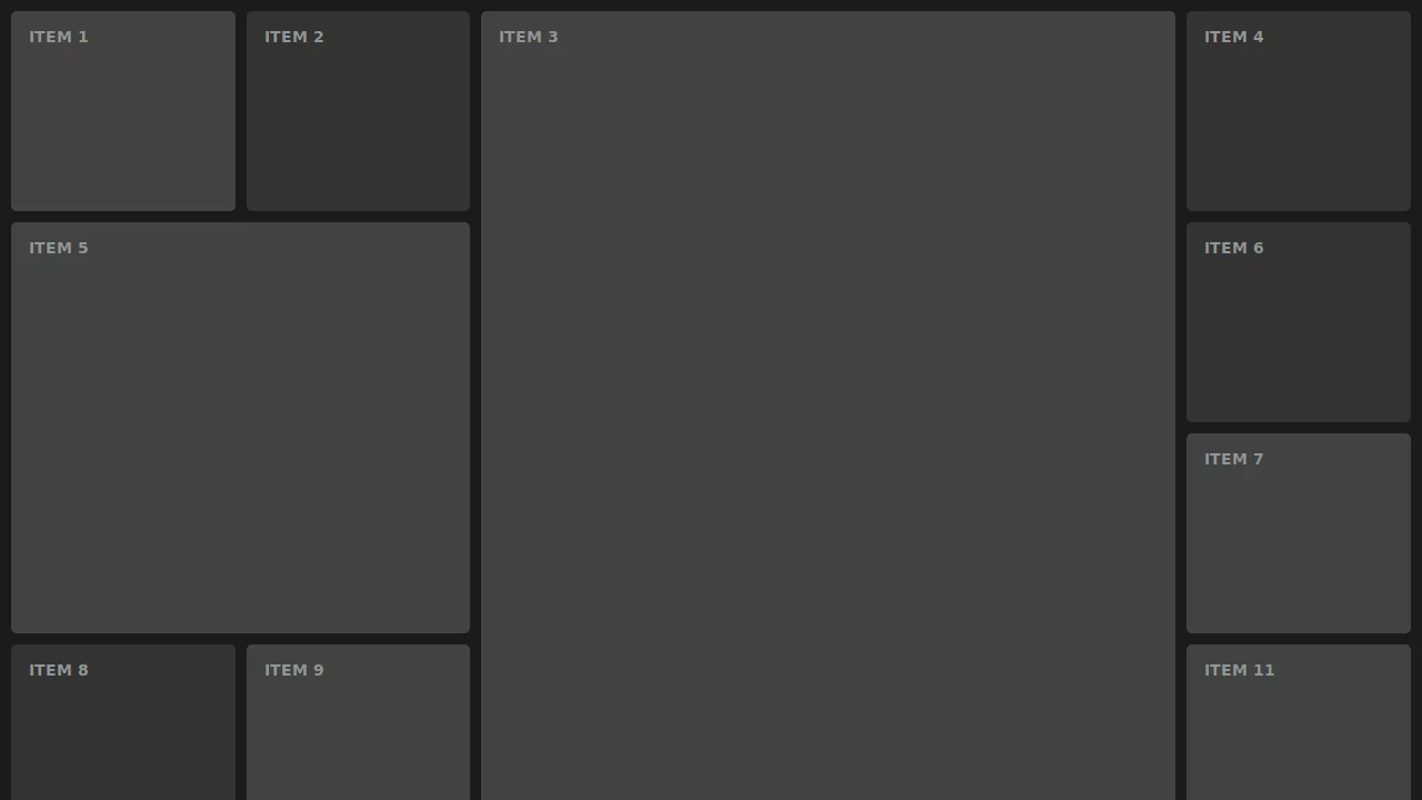 Collection of Free HTML and CSS Masonry Layout Code Examples