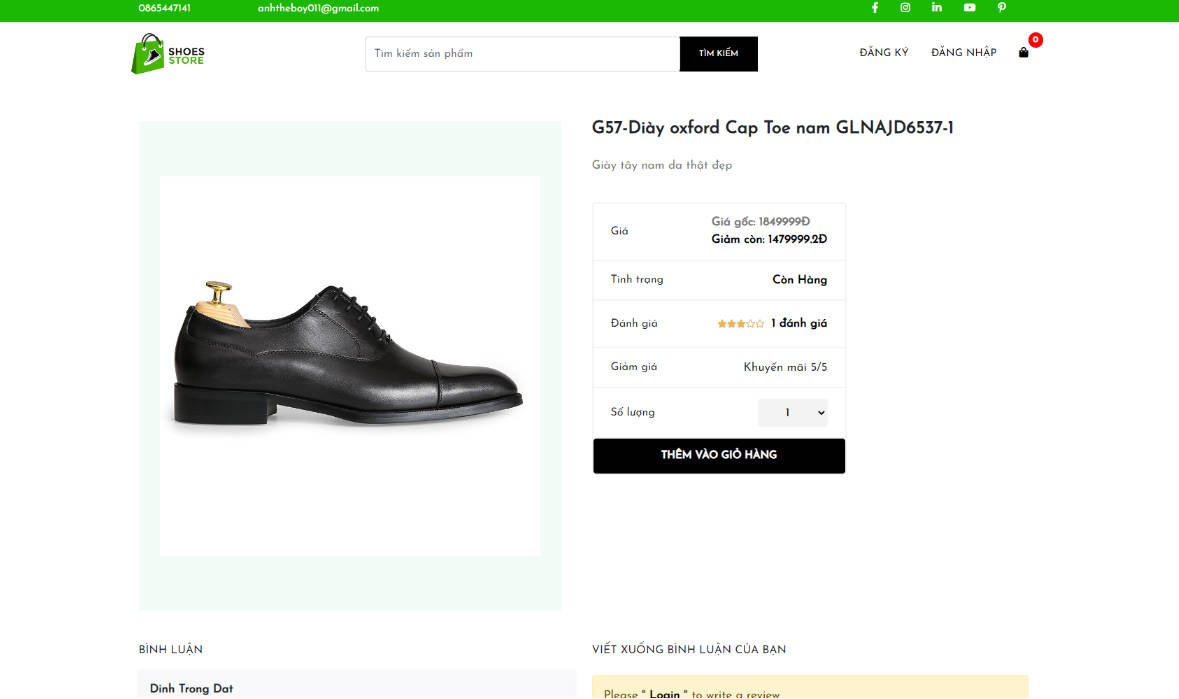 A ShoeShop eCommerce WebSite Using React