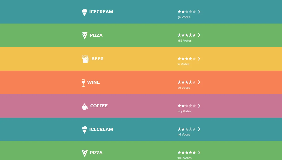 Menu with Scroll Effects