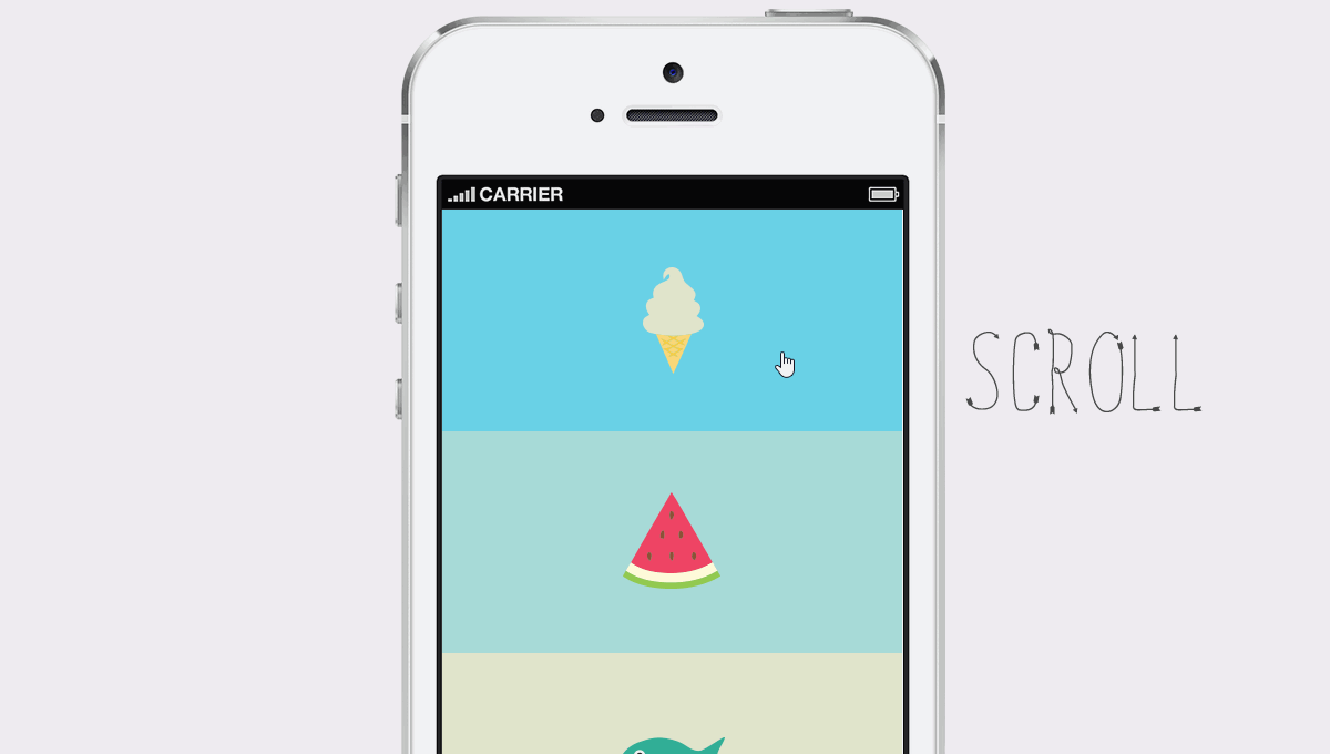 Touch Device Jelly Menu Concept