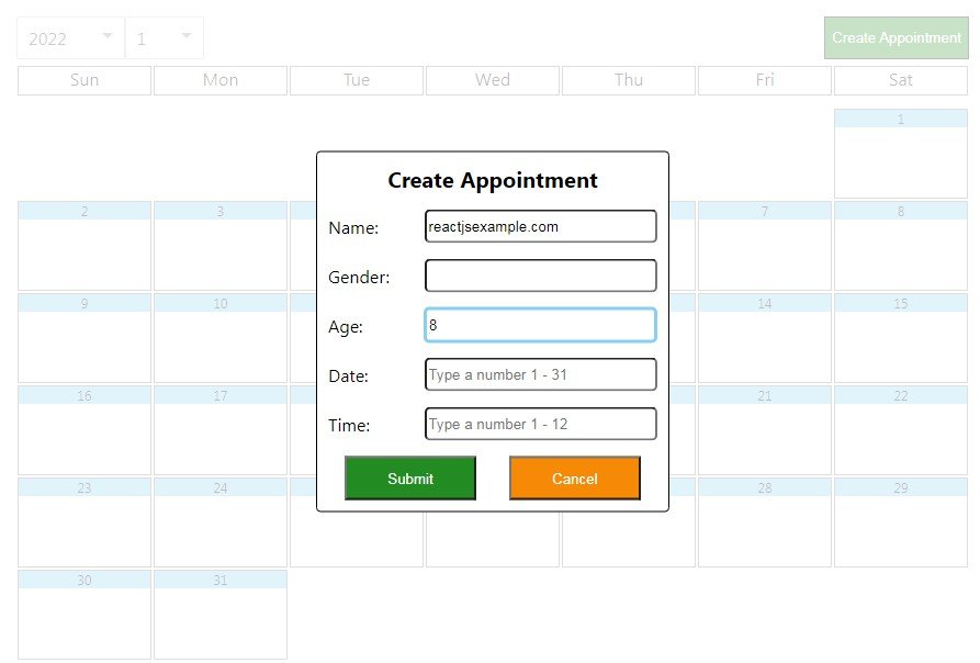 A Simple Calendar App Built Using React.js