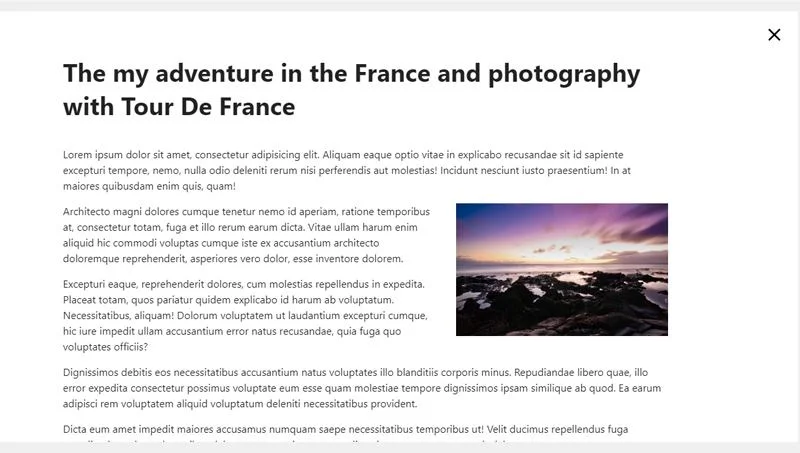 CSS Only Popup Animation