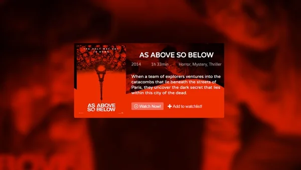 Responsive Movie Card