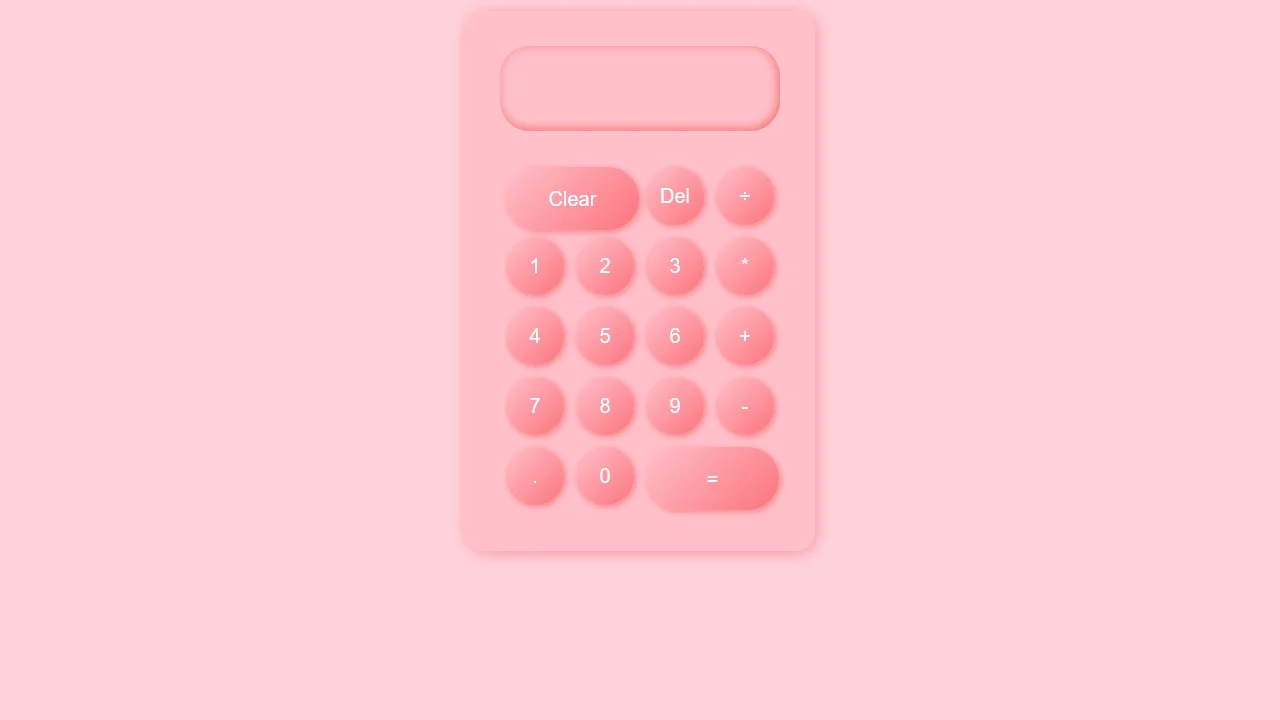 Neumorphic Calculator