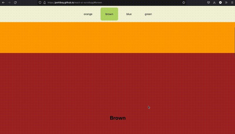 A Simple, Easy To Use and Customisable ScrollSpy component for react with callback, typescript