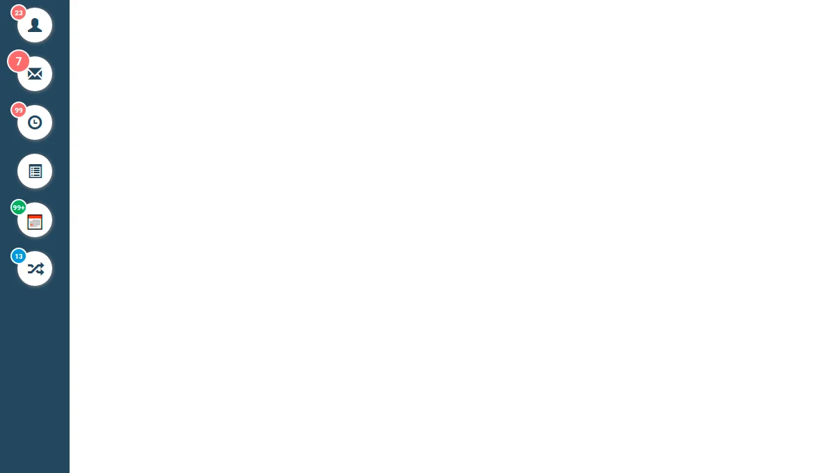 CSS Circle Notifications