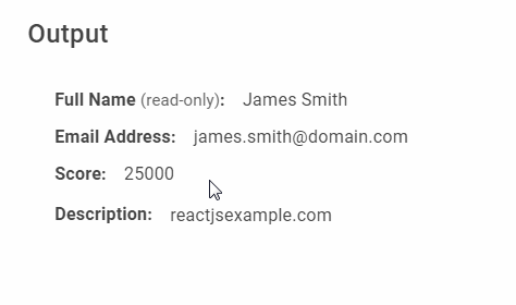 A simple editable text component for React