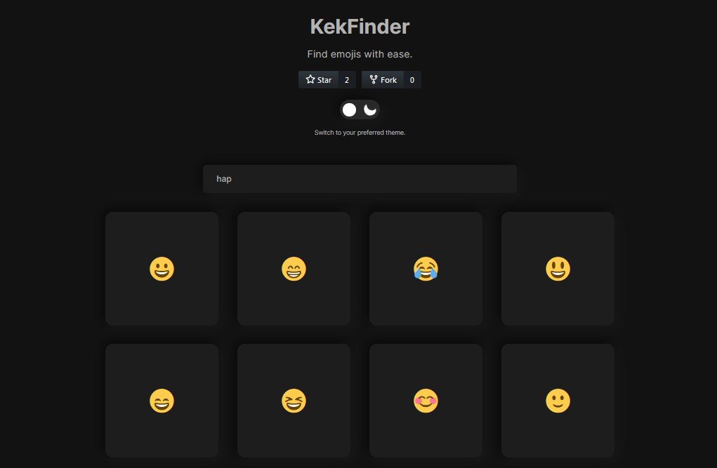 A simple emoji finding tool made with React