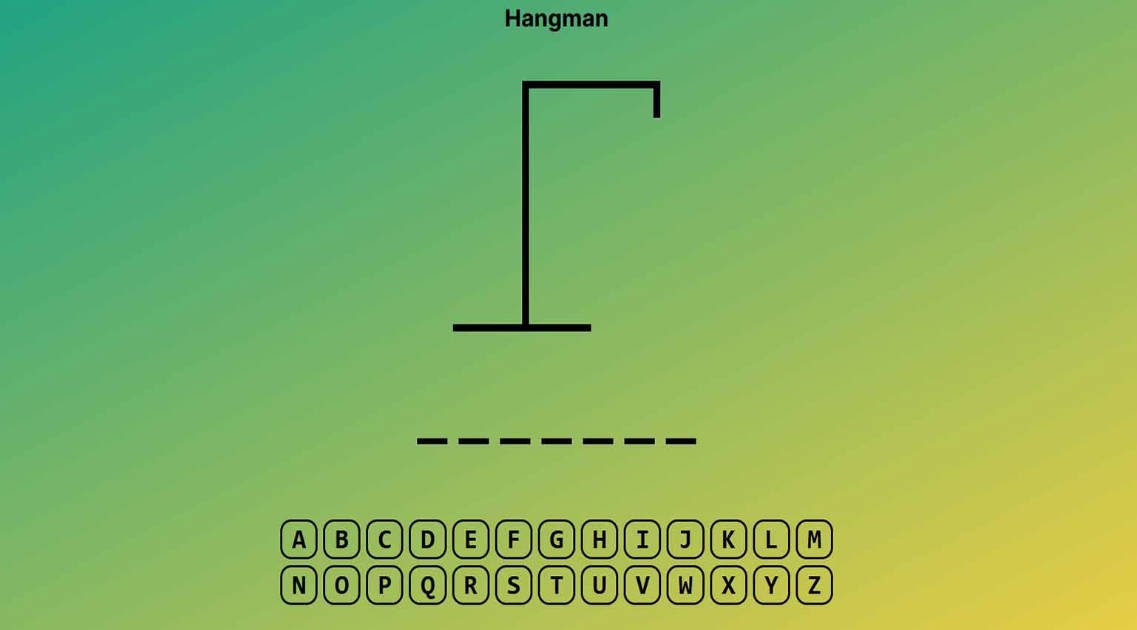 A simple game where you have to guess all the letters in a word