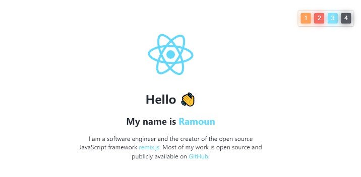 A Simple Minimal Portfolio Web App with Theme Switcher. Made using HTML5, CSS3, ES6, REACT