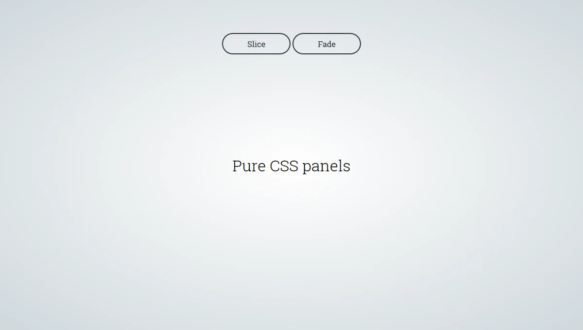 Pure CSS Panels