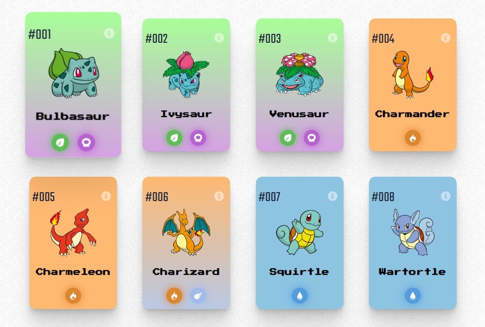 A simple Pokémon catalogue built with React and Material-UI