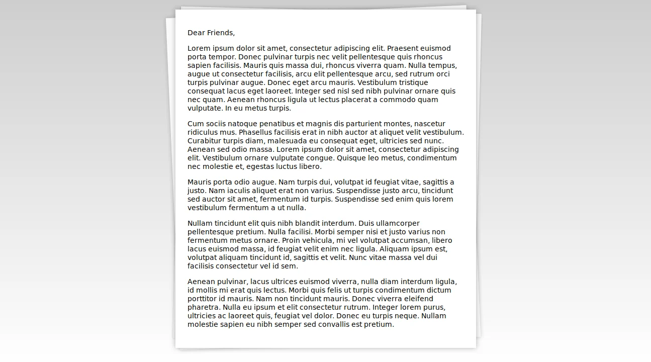 CSS Stacked Paper Effect