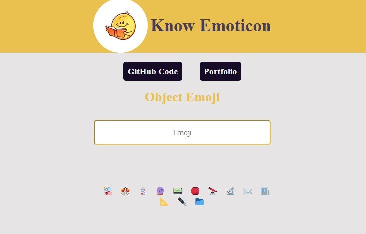A simple React App which takes the emoji as an input from the given emojis and output its name