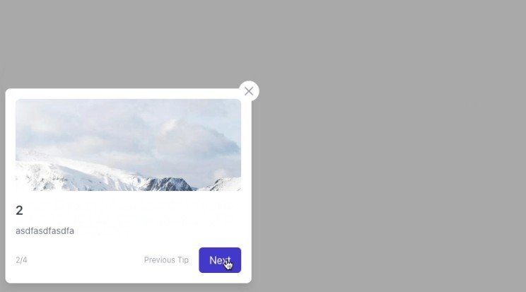 A simple React component for better user guiding