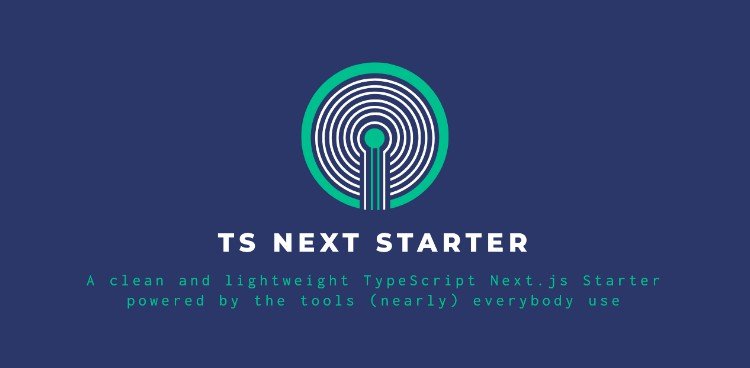 A clean and lightweight TypeScript Next.js Starter powered by the tools (nearly) everybody use