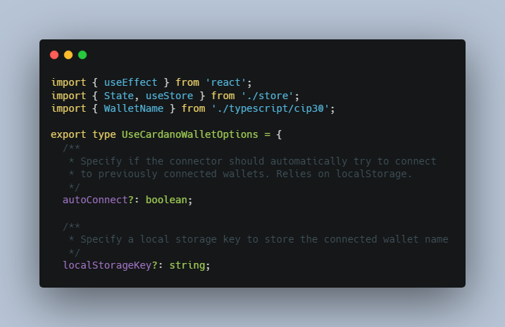 A simple react hook to connect your application to cardano wallets