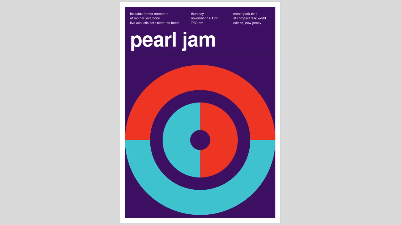 Pearl Jam at Compact Disc World, 1991