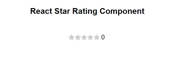 A Simple Star Rating Component With React