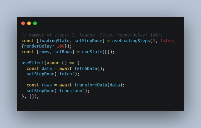 A simple state management library for anti-flickering smooth react page loading experience