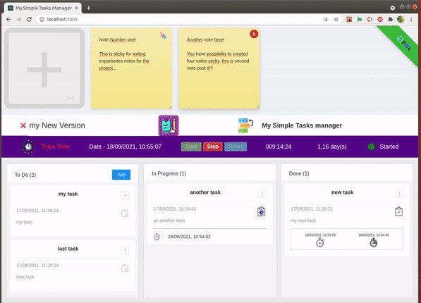 A Simple Tasks Manager Application Created with Electron And React
