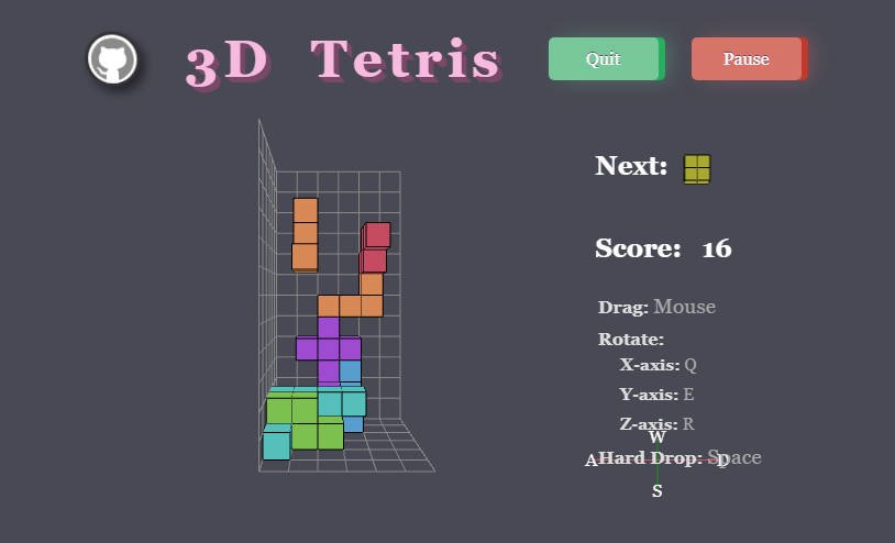 A simple Tetris game made with React