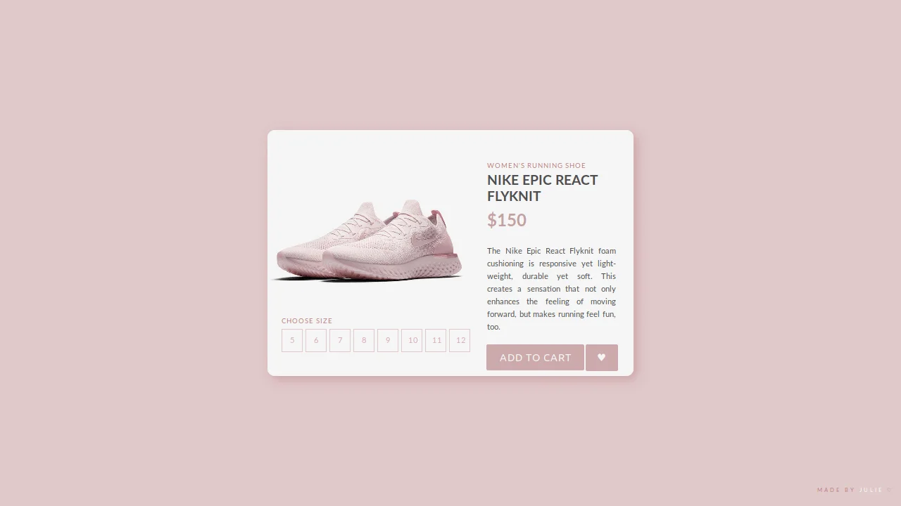 UI E-commerce Shop Single Item