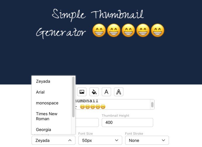 A Simple Thumbnail Generator with React