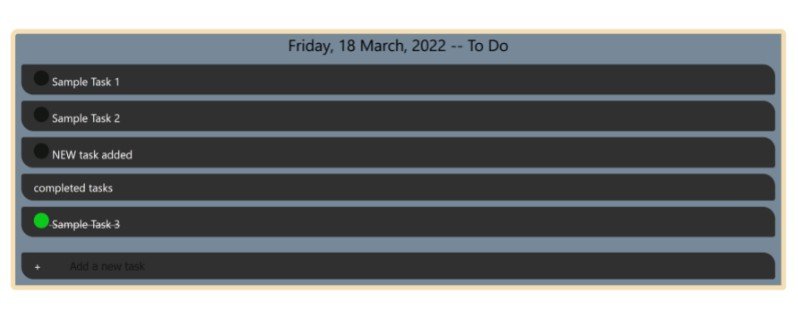 A simple To Do List app using React JS