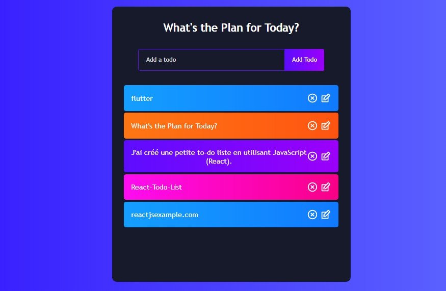 A Simple Todo-List App Built With React And JavaScript