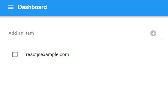 A simple todo list with react