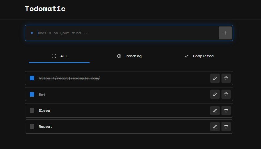 A simple todo web application written in React + Typescript