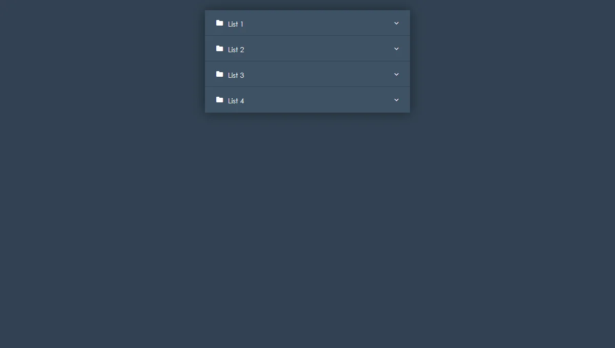 Accordion Menu